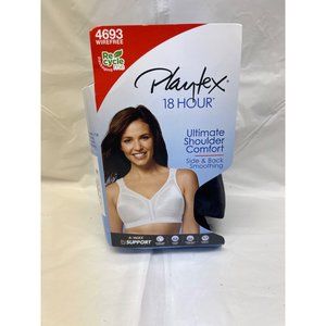 Playtex Womens 18 Hour Original Comfort Strap Full Coverage Bra 4693 Size 46C